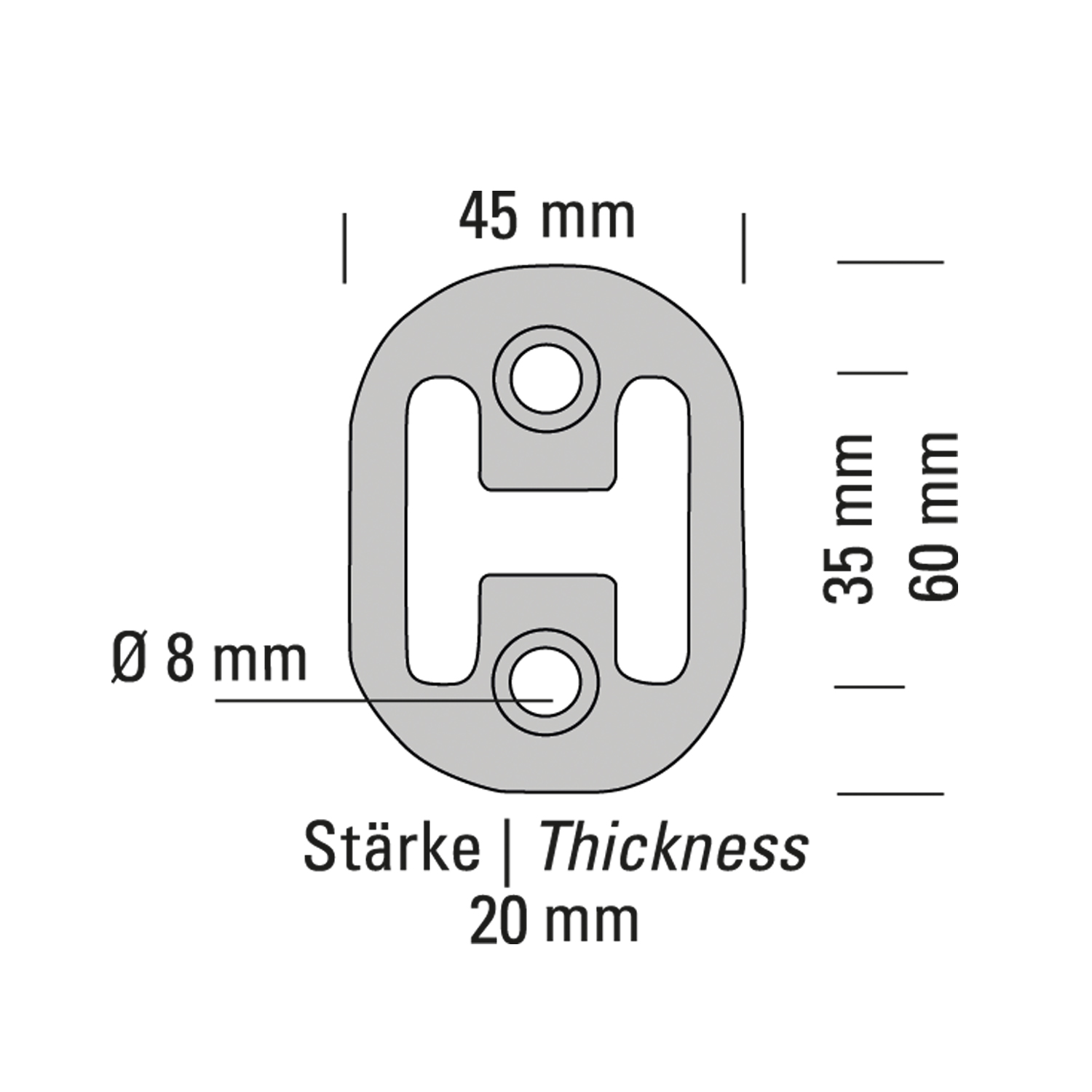 Powersprint Silikon Auspuffgummi verstärkt