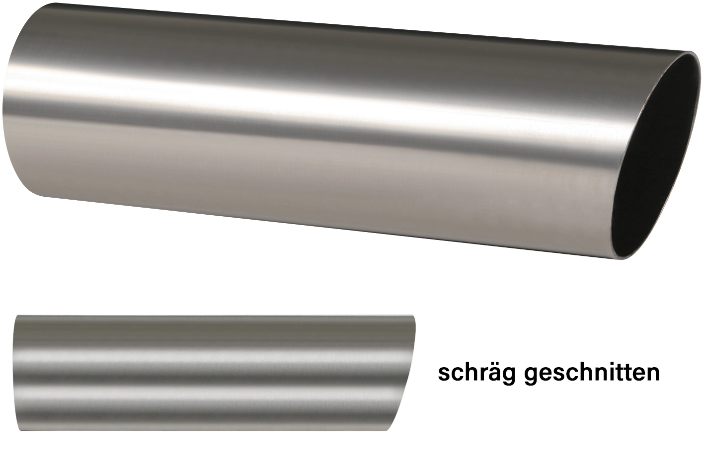 Powersprint Edelstahl Auspuff Endrohr schräg