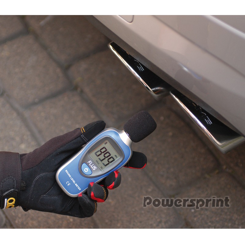 Powersprint Schallpegel-Messgerät im Einsatz