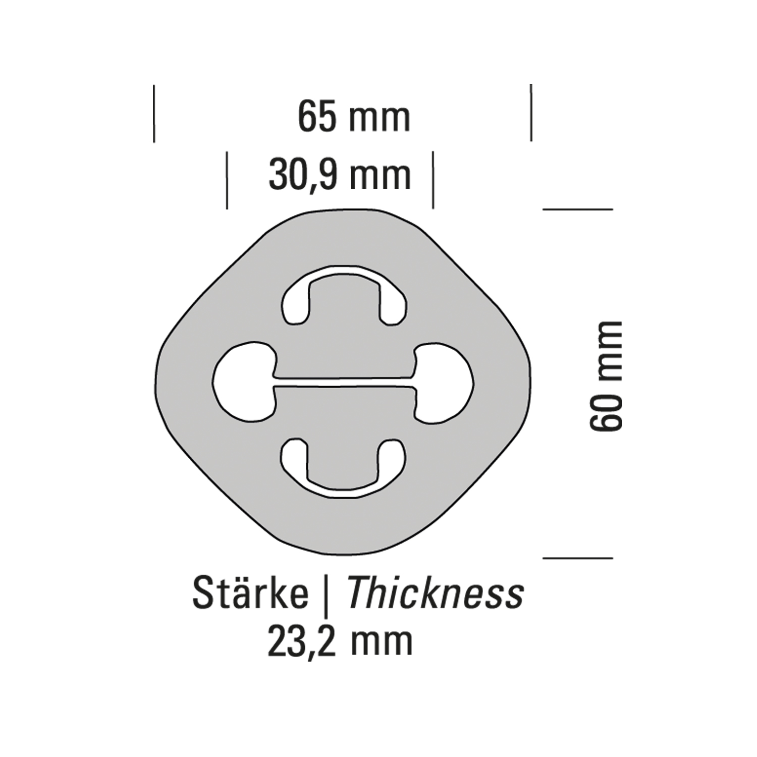 Powersprint Silikon Auspuffgummi verstärkt