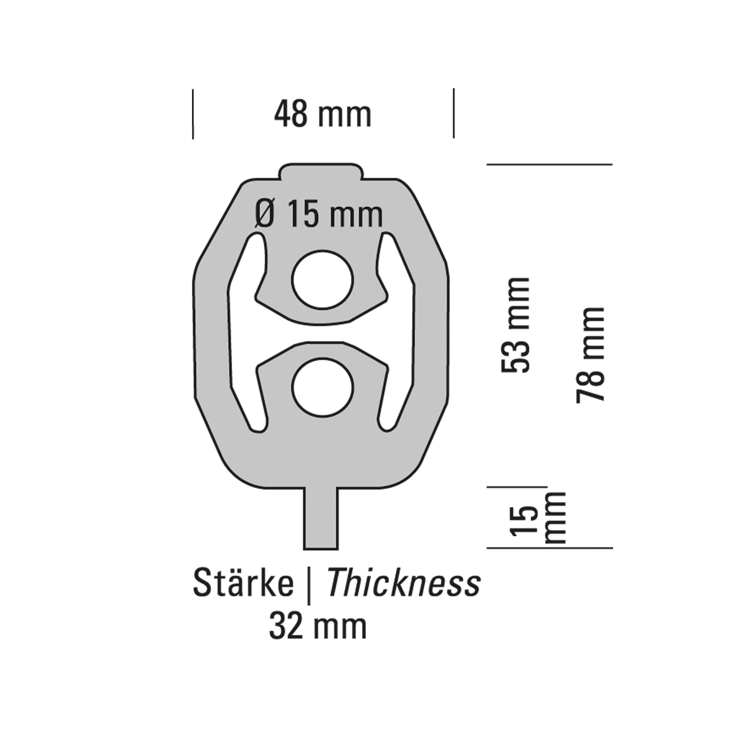 Powersprint Silikon Auspuffgummi verstärkt